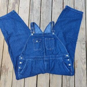 Vintage Faded Glory Woman Bib Overalls 18W Cotton Y2K Grunge Carpenter Workwear